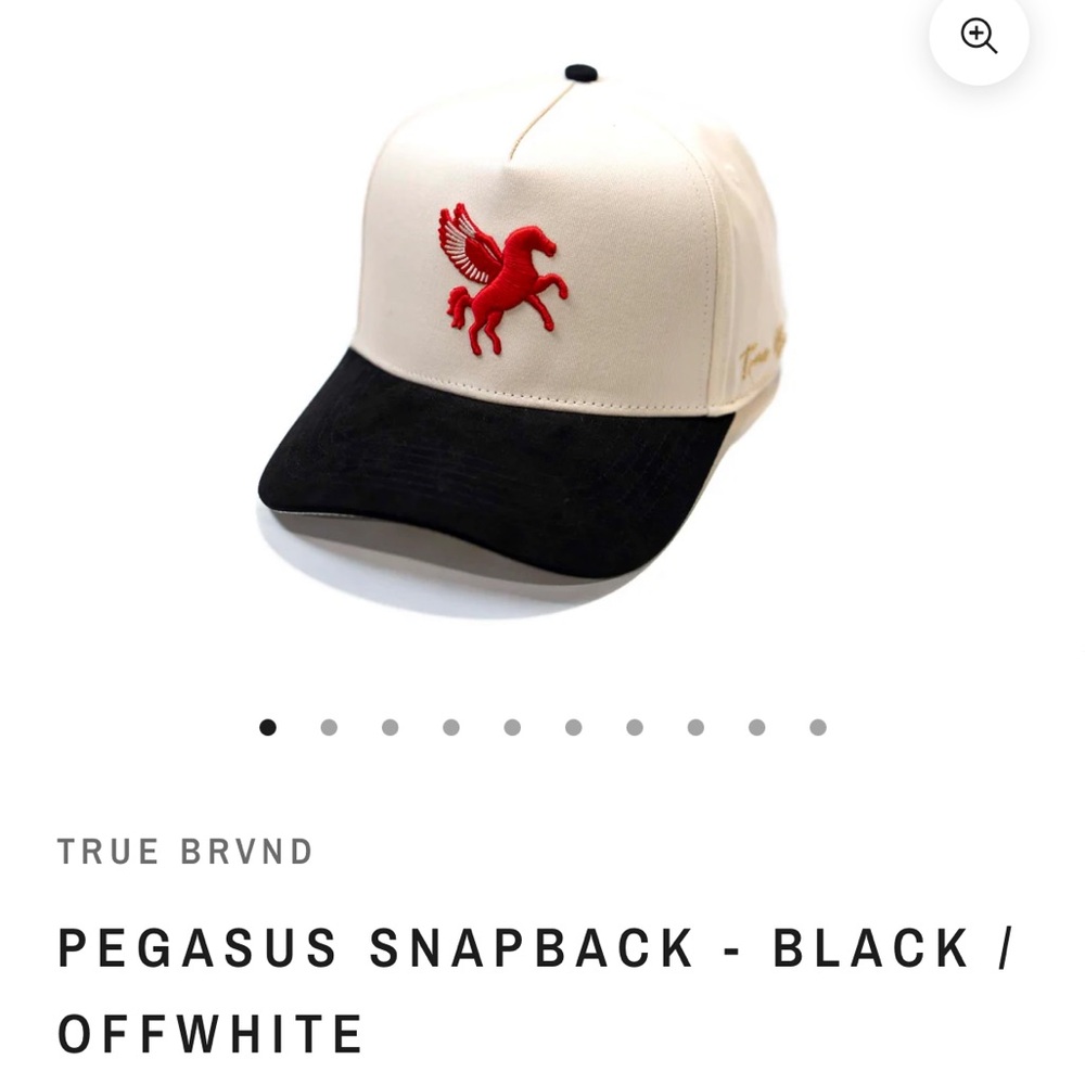 Pegasus Snapback - Black and Off-White